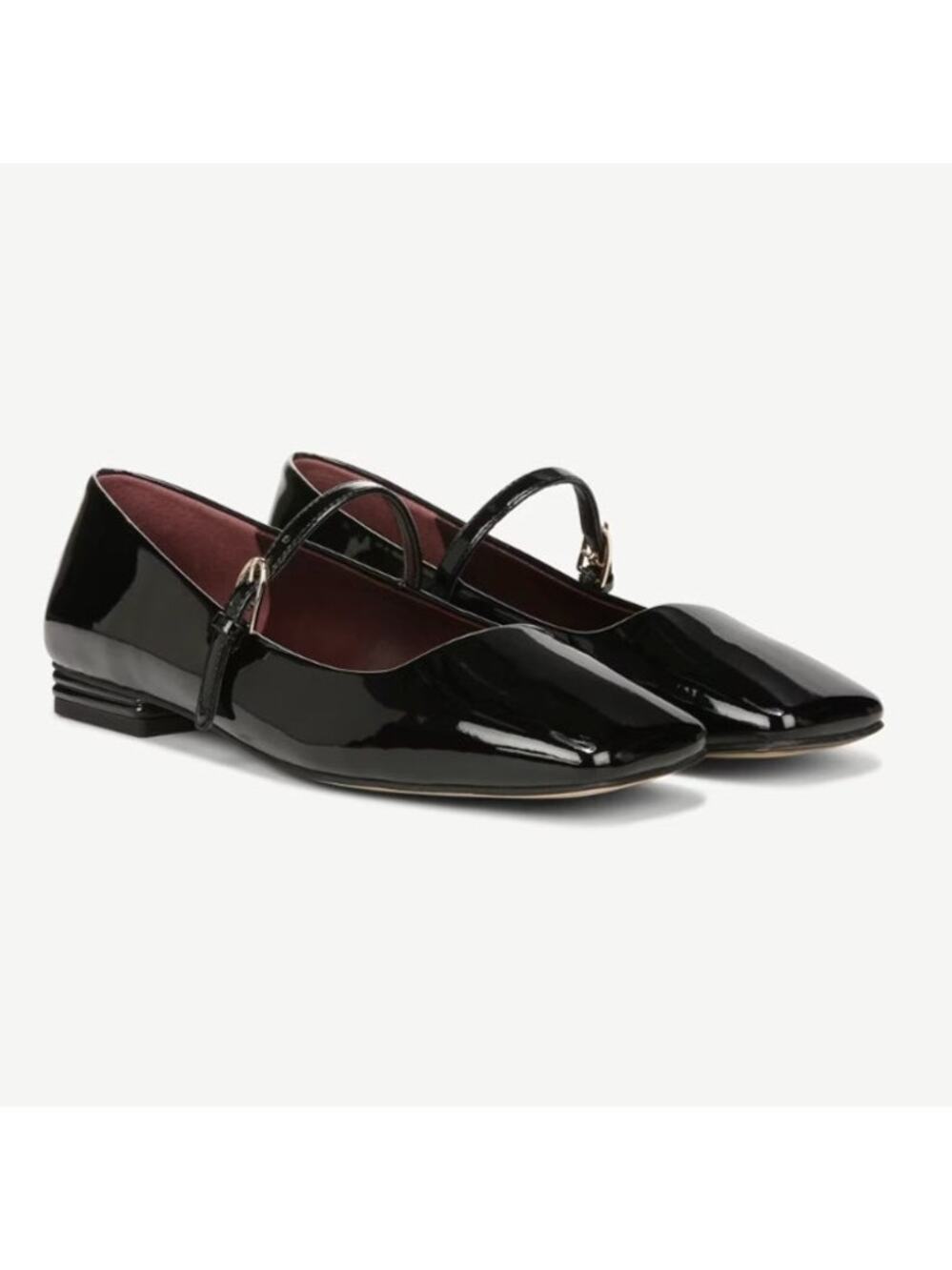 Franco Sarto  9.5 Wide New In Box Flat Black Patent Tinsley Mary Jane